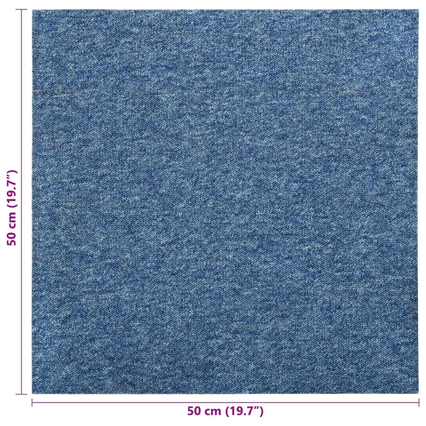Tappeto 20 pcs Blu 50 x 50 cm 100% Polipropilene