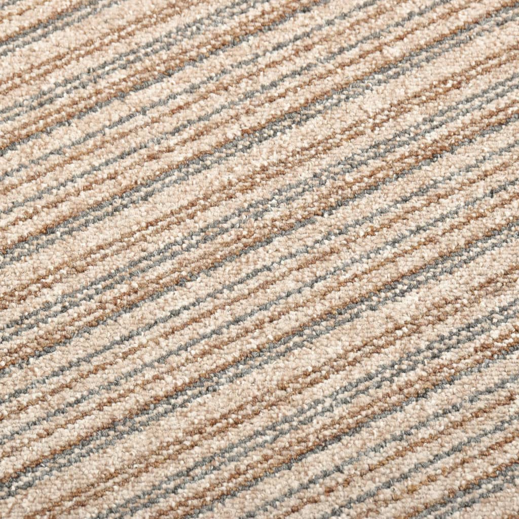 Quadrotte di Moquette 20 pz 5 m² 50x50 cm Beige a Strisce