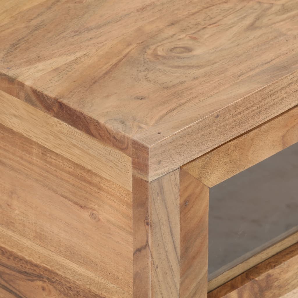 Tavolino da Salotto 90x60x40 cm in Legno Massello di Acacia | homemem39