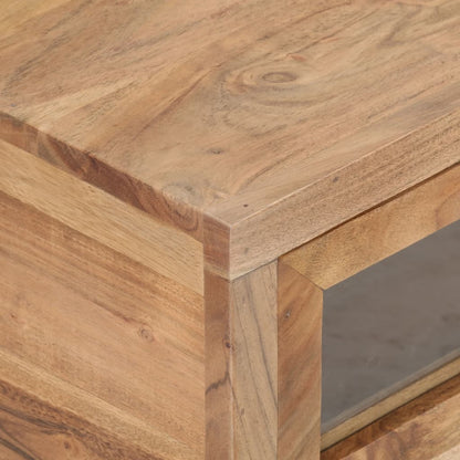 Tavolino da Salotto 90x60x40 cm in Legno Massello di Acacia | homemem39