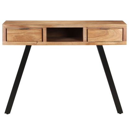 Scrivania 107x45x79 cm Legno Massello d'Acacia con Spigoli Vivi - homemem39
