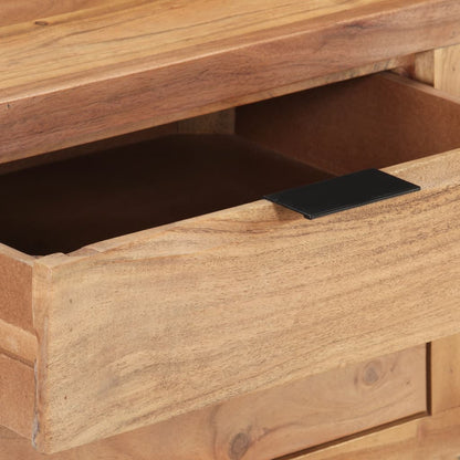 Scrivania 107x45x79 cm Legno Massello d'Acacia con Spigoli Vivi - homemem39