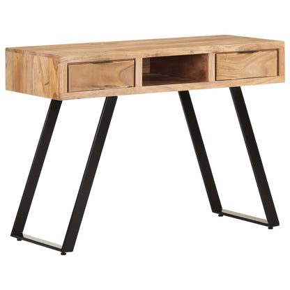 Scrivania 107x45x79 cm Legno Massello d'Acacia con Spigoli Vivi - homemem39