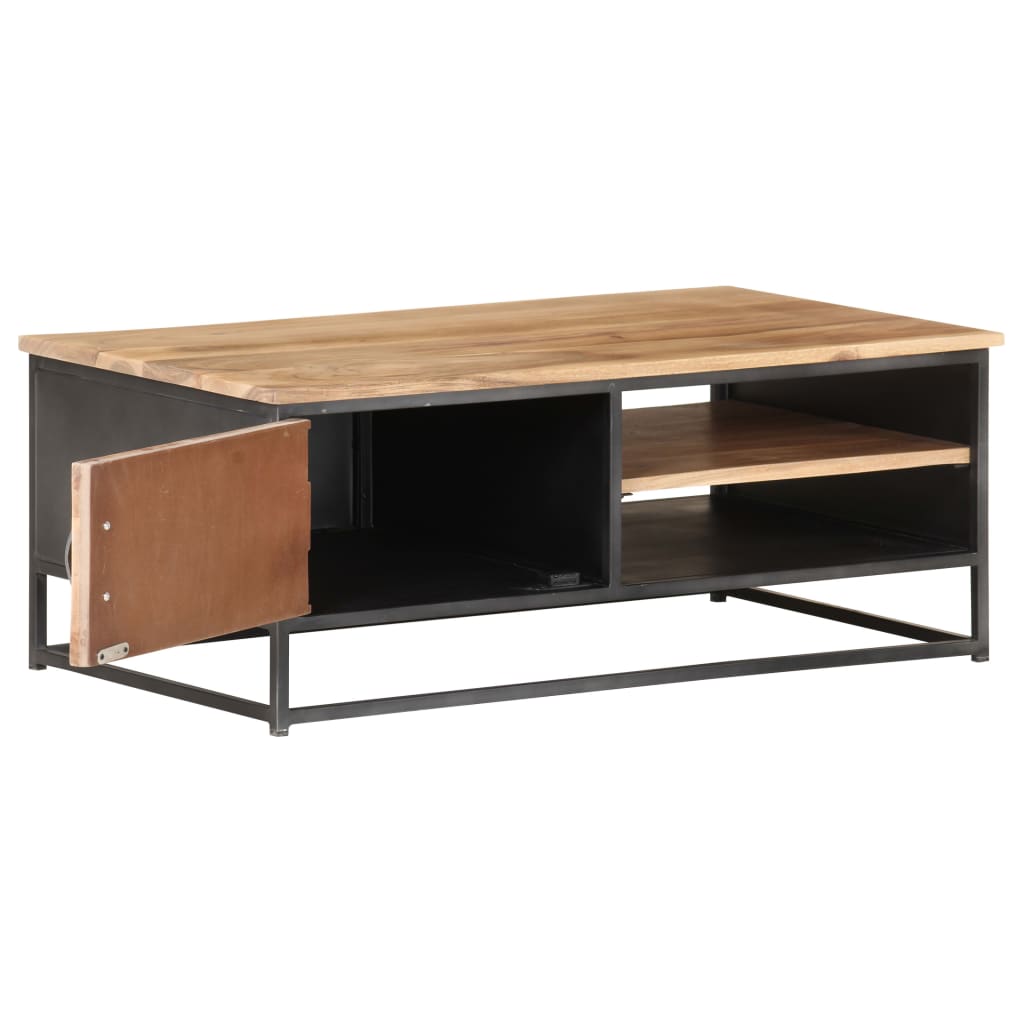 Tavolino da Salotto 90x50x35 cm in Massello di Acacia | homemem39