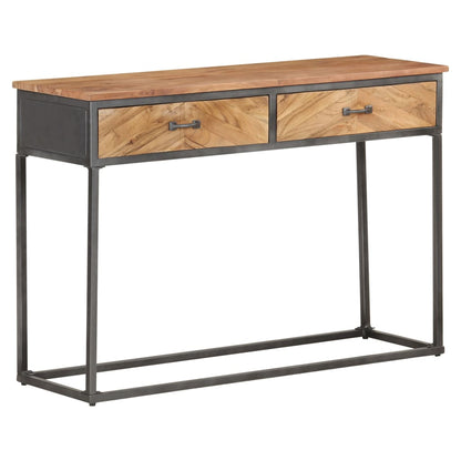 Tavolo Consolle 110x35x75 cm in Legno Massello di Acacia - homemem39