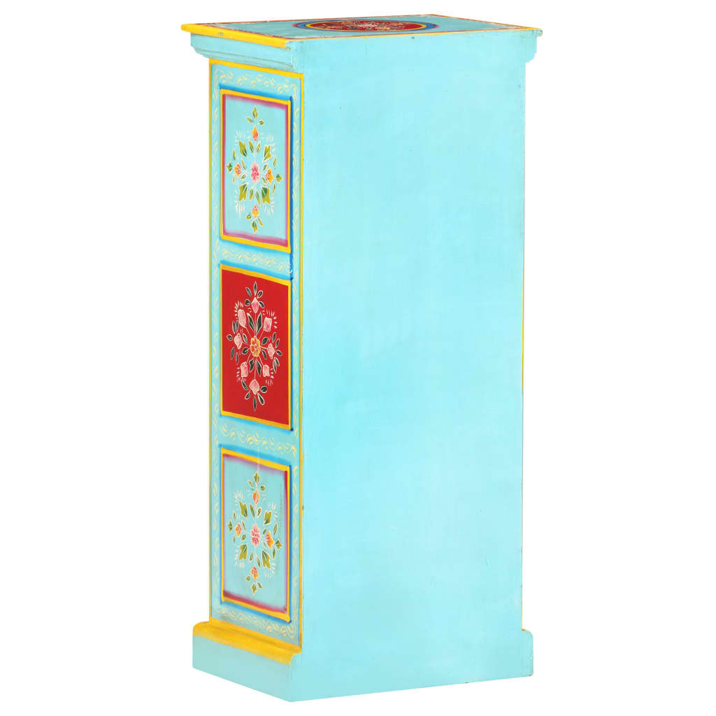 Credenza Alta Dipinta a Mano 40x30x90 cm in Massello di Mango | homemem39