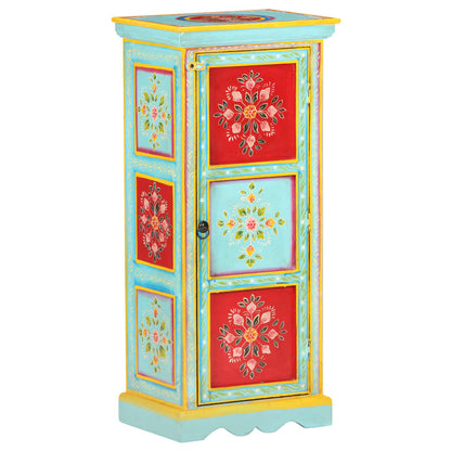 Credenza Alta Dipinta a Mano 40x30x90 cm in Massello di Mango | homemem39