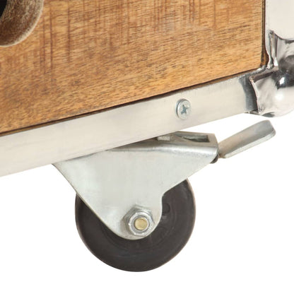 Tavolino da Salotto 89x59x33 cm in Massello di Mango Grezzo | homemem39