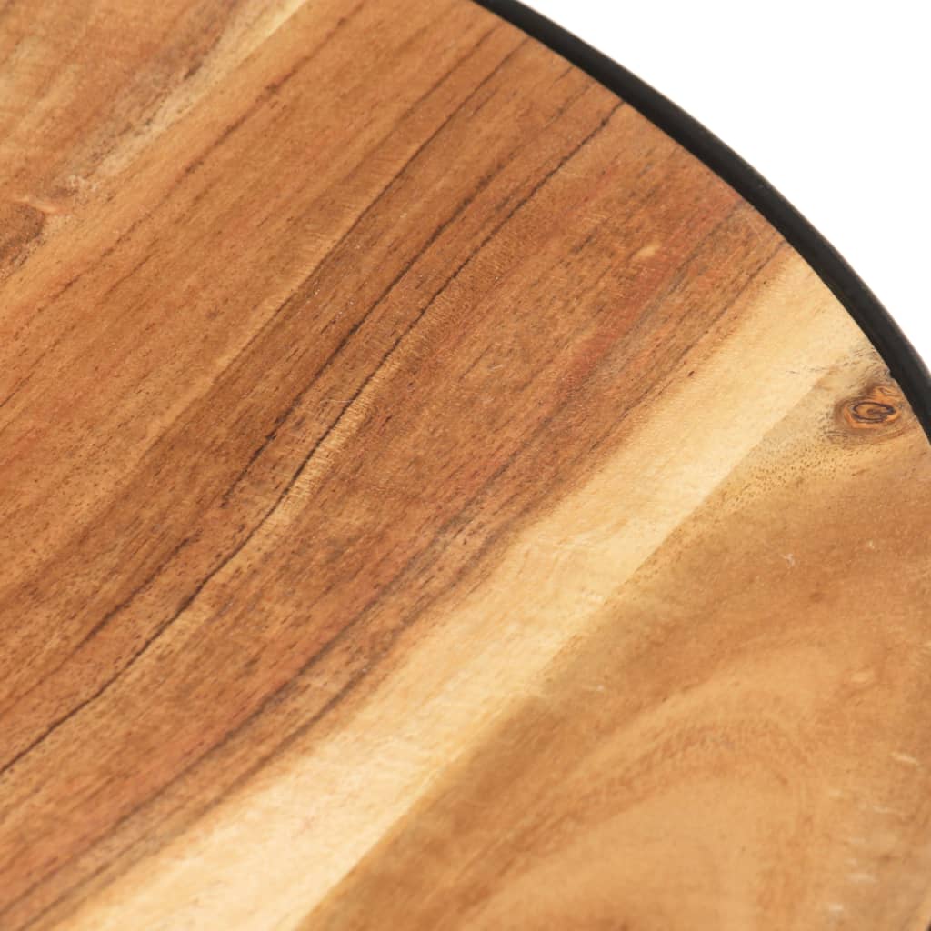 Tavolino da Salotto Nero 68x68x36 cm in Massello di Acacia | homemem39