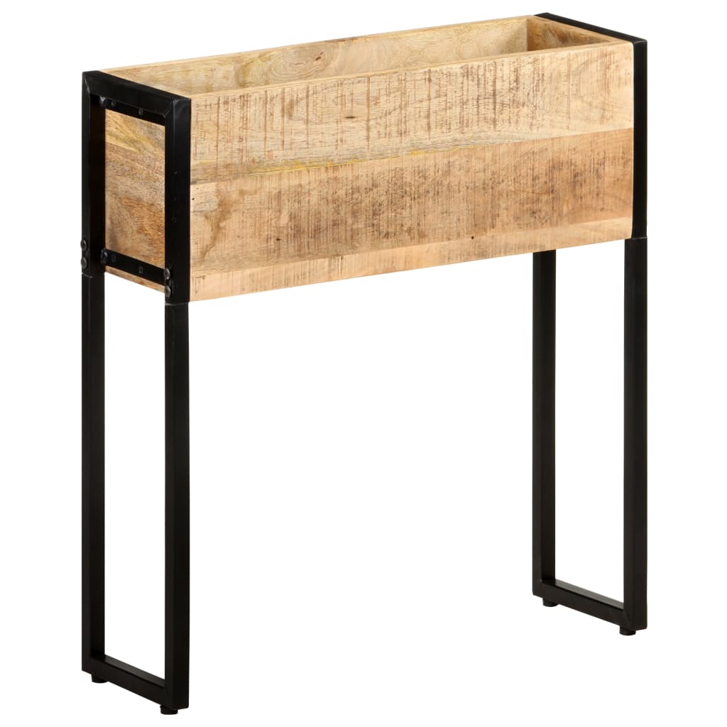 Fioriera 60x20x68 cm in Legno di Mango Grezzo | homemem39