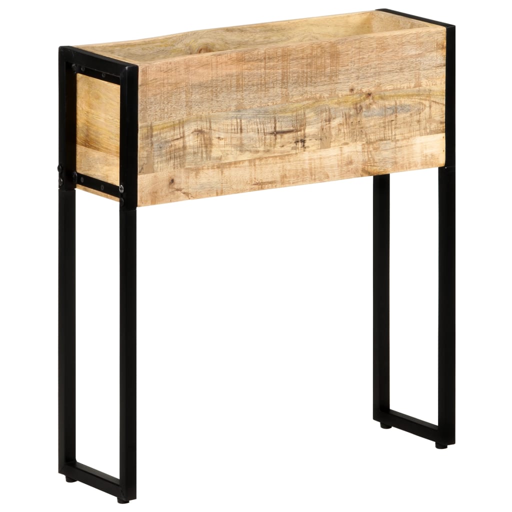Fioriera 60x20x68 cm in Legno di Mango Grezzo | homemem39