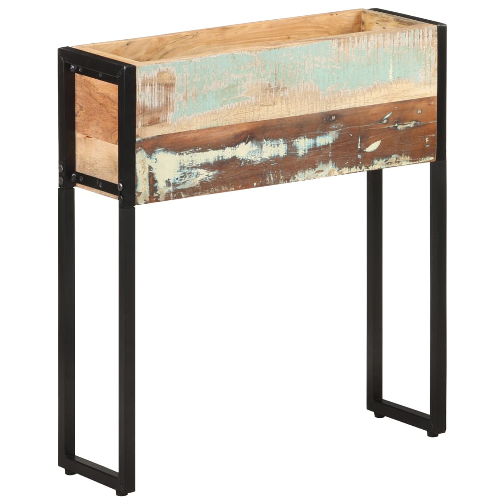 Fioriera 60x20x68 cm in Legno Massello di Recupero - homemem39