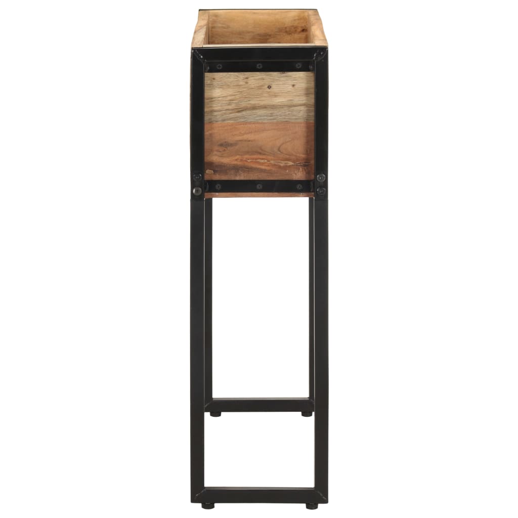 Fioriera 60x20x68 cm in Legno Massello di Recupero - homemem39