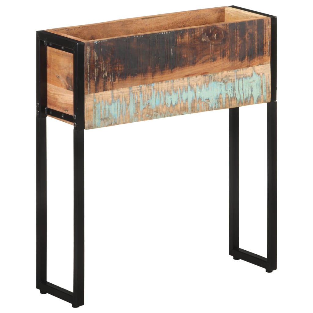 Fioriera 60x20x68 cm in Legno Massello di Recupero - homemem39