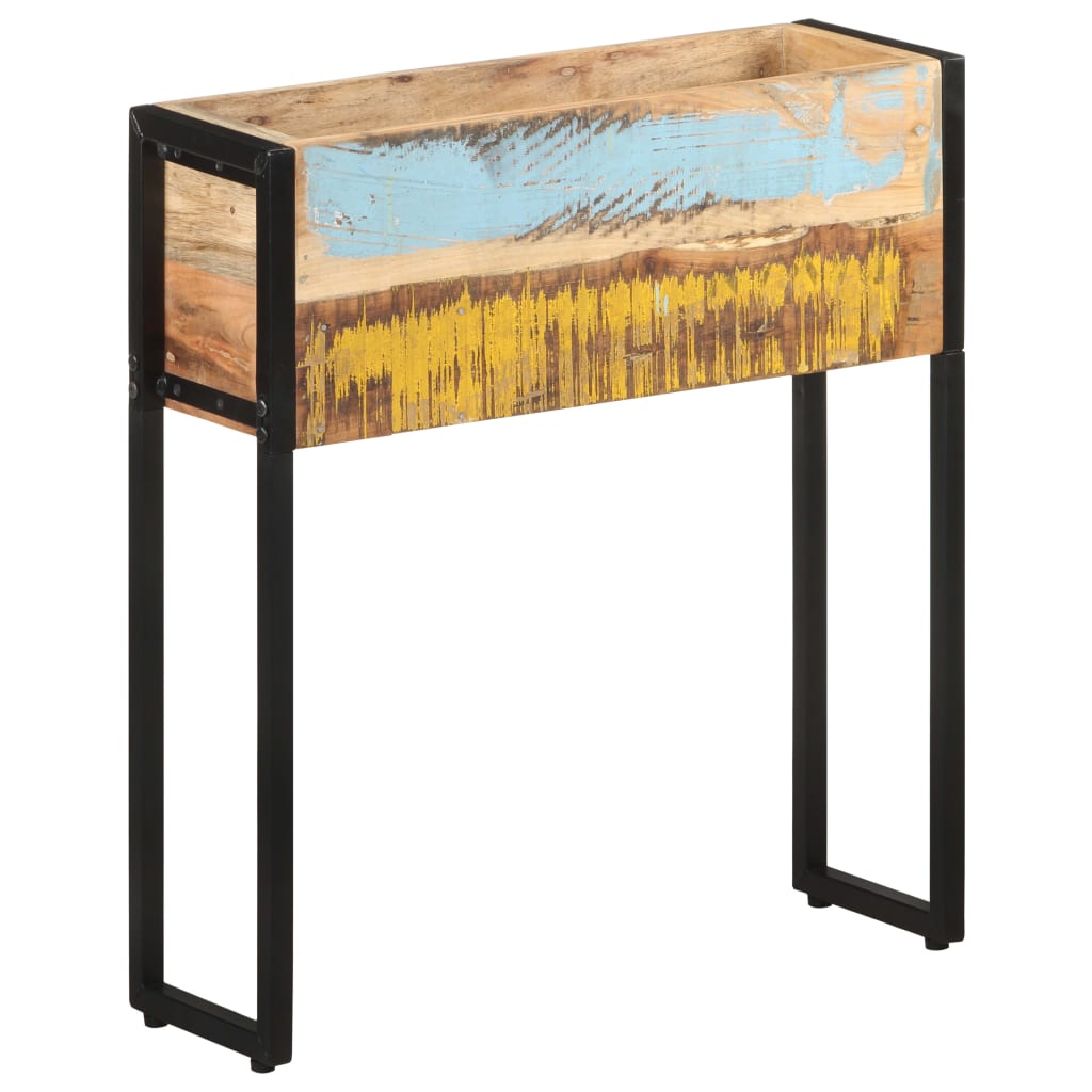 Fioriera 60x20x68 cm in Legno Massello di Recupero - homemem39