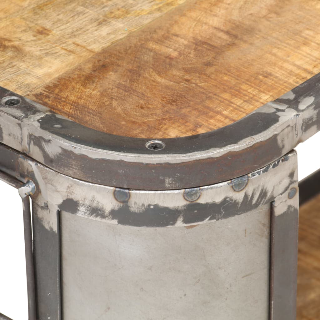 Mobile Porta TV 90x30x40 cm in Legno Massello di Mango