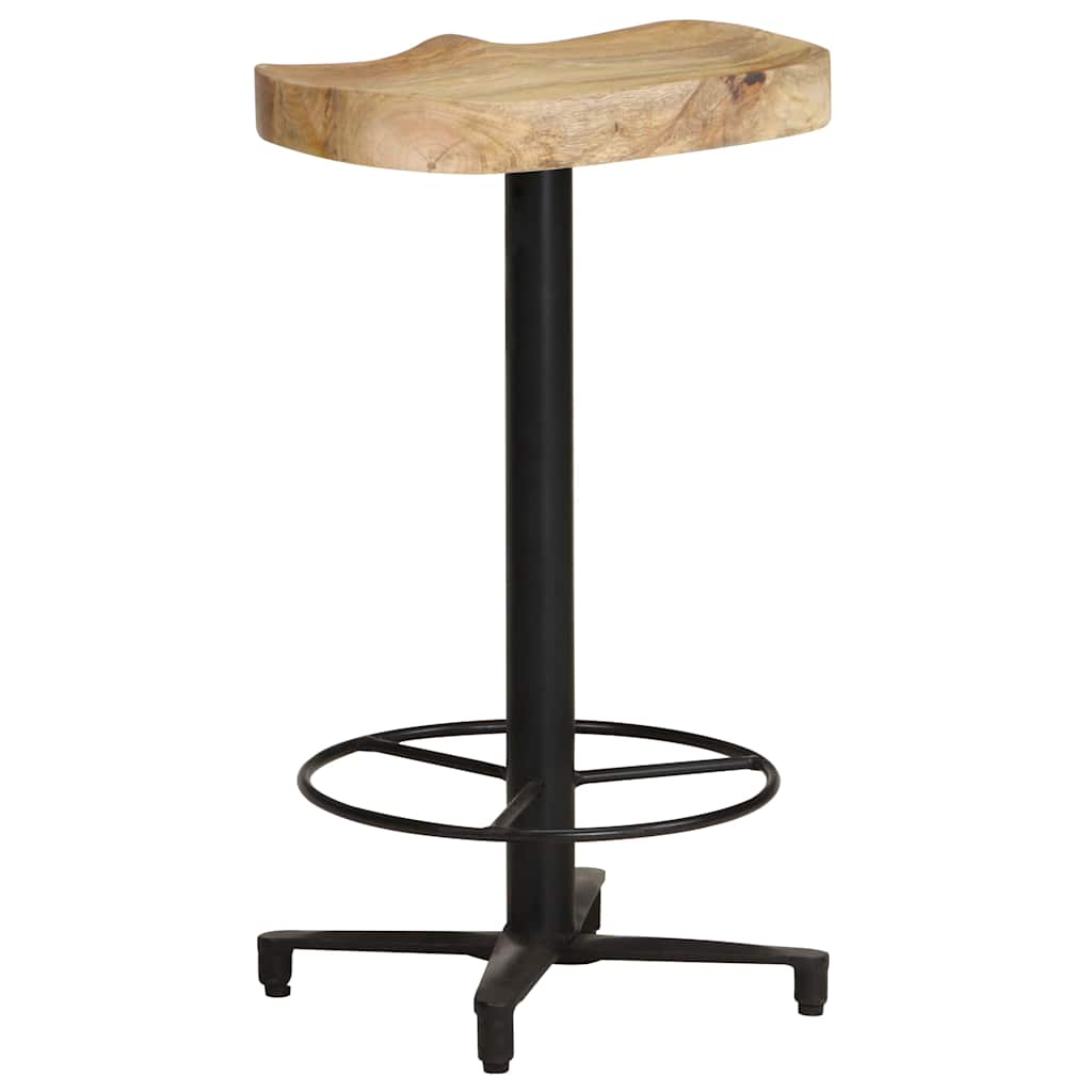 Sgabelli da Bar 2 pz 66 cm in Legno Massello di Mango