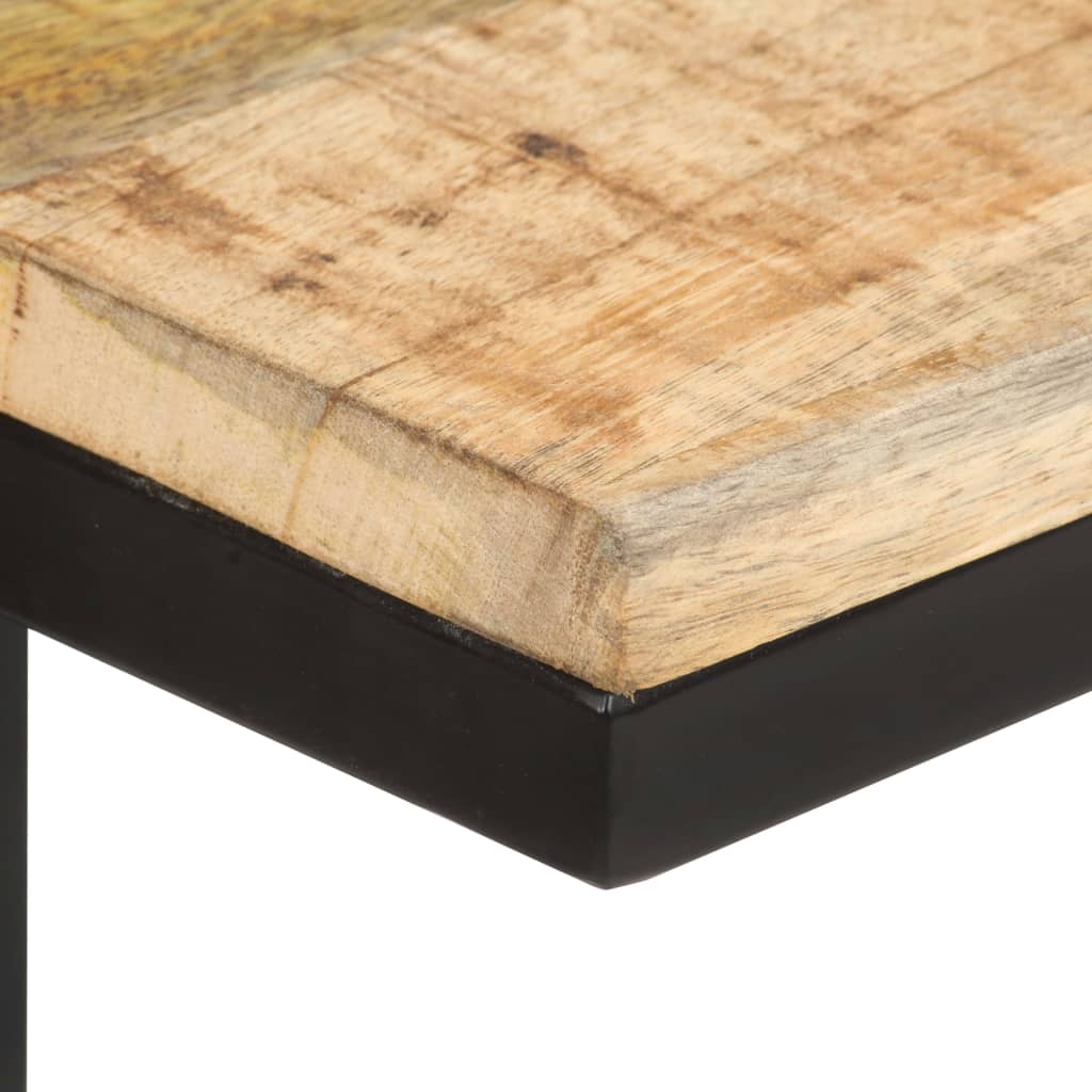 Tavolini Laterali 2 pz 31,5x24,5x64,5 cm Legno di Mango Grezzo | homemem39