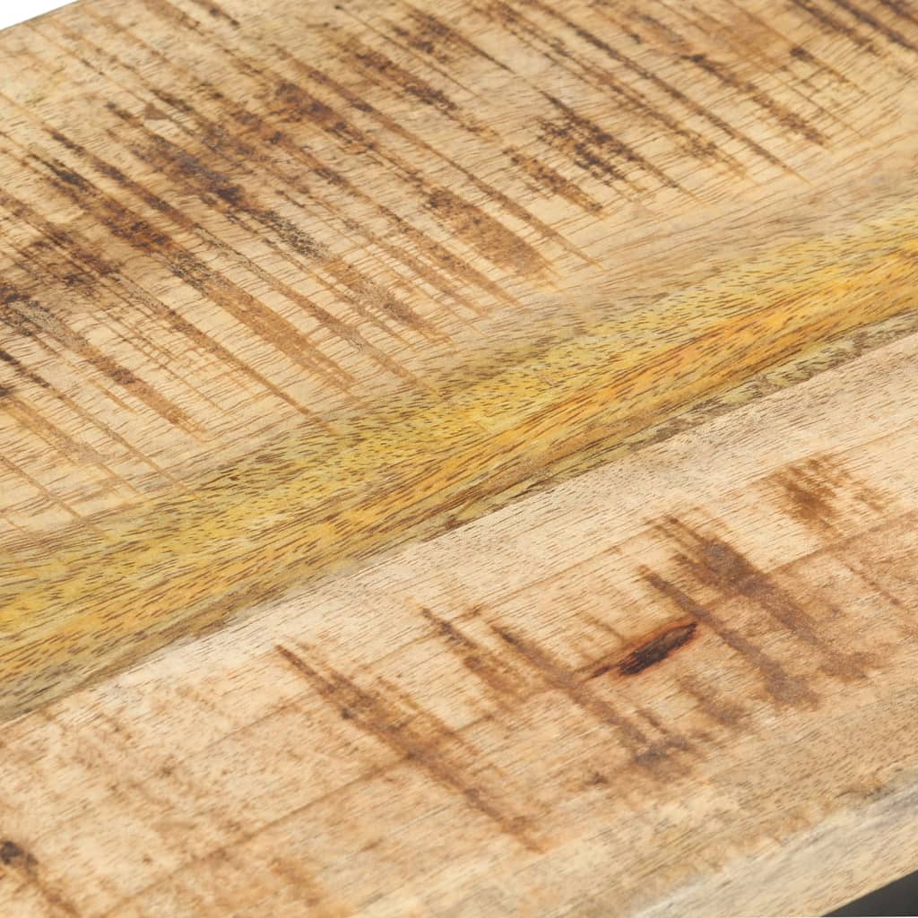 Tavolini Laterali 2 pz 31,5x24,5x64,5 cm Legno di Mango Grezzo | homemem39