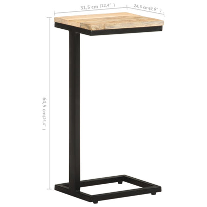 Tavolini Laterali 2 pz 31,5x24,5x64,5 cm Legno di Mango Grezzo | homemem39