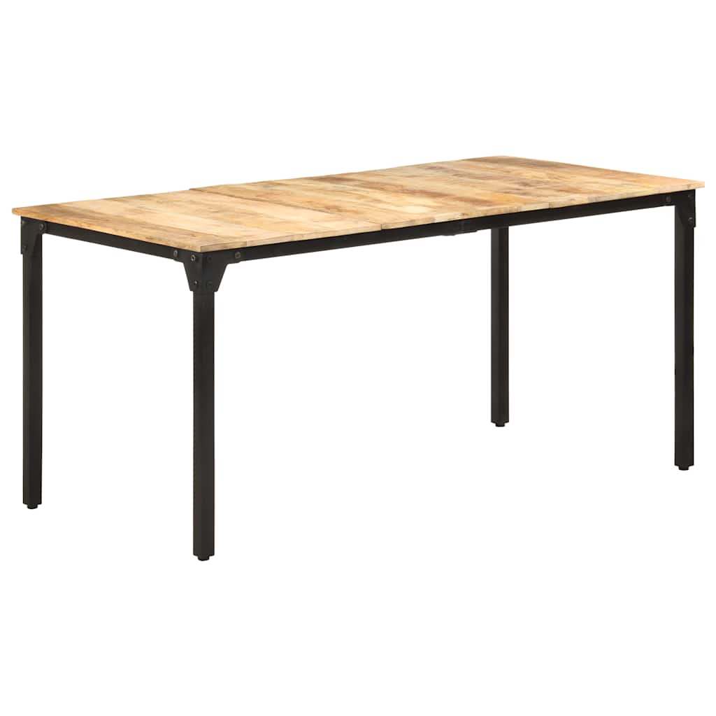 Tavolo da Pranzo 160x80x76 cm in Legno di Mango Grezzo | homemem39