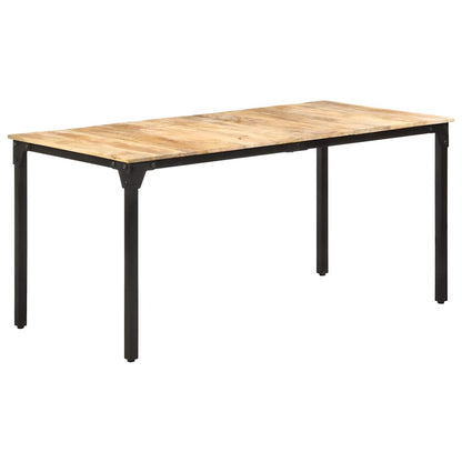 Tavolo da Pranzo 160x80x76 cm in Legno di Mango Grezzo | homemem39
