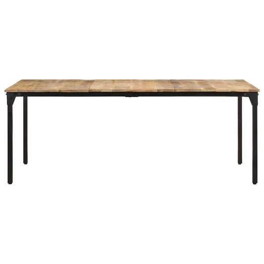 Tavolo da Pranzo 200x100x76 cm in Legno di Mango Grezzo
