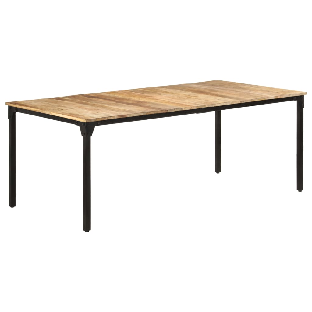 Tavolo da Pranzo 200x100x76 cm in Legno di Mango Grezzo | homemem39