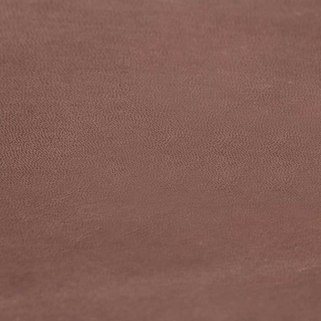 Sgabelli da Bar 2 pz Marrone Anticato in Vera Pelle