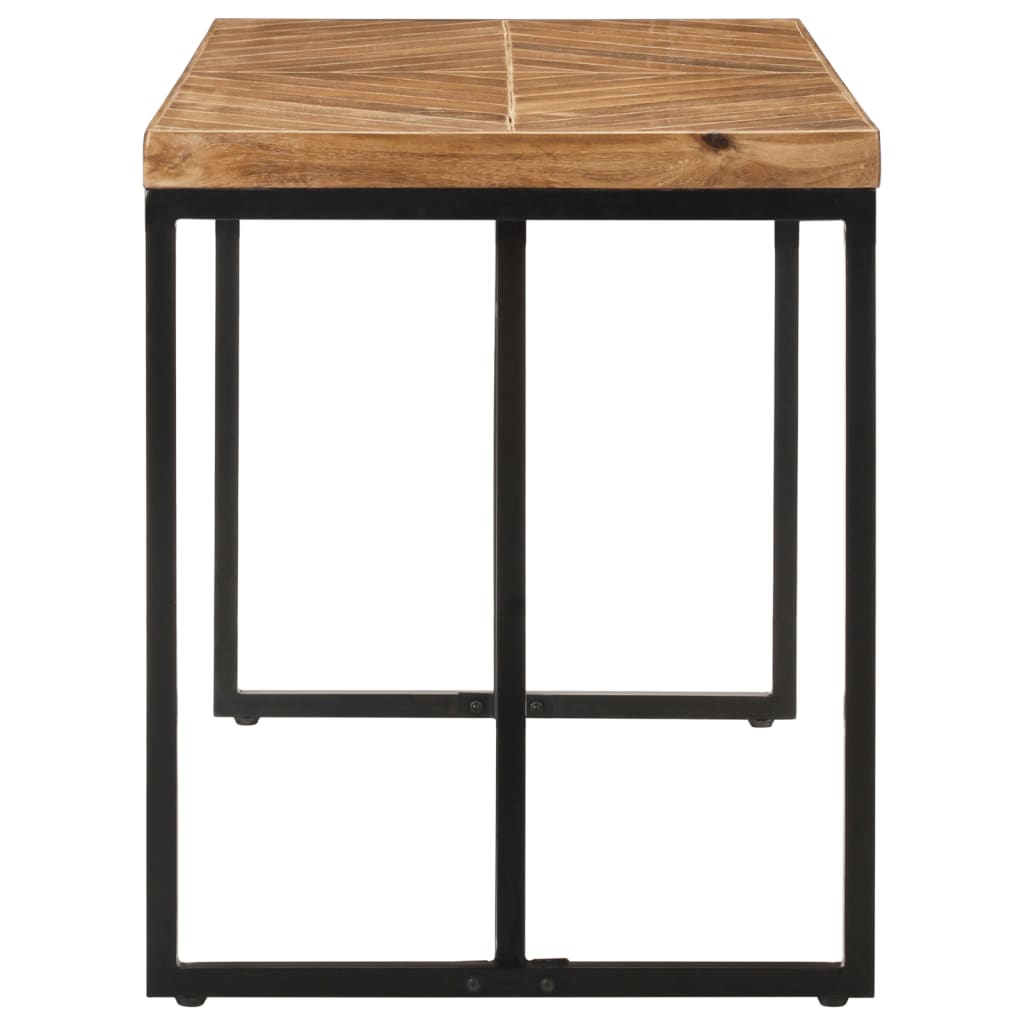 Tavolo da Pranzo 120x60x76 cm Legno Massello di Acacia e Mango | homemem39