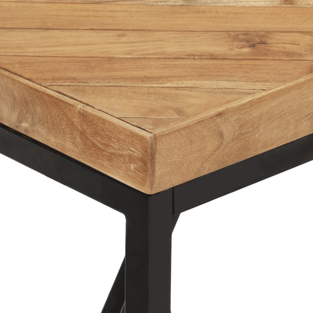 Tavolo da Pranzo 120x60x76 cm Legno Massello di Acacia e Mango | homemem39