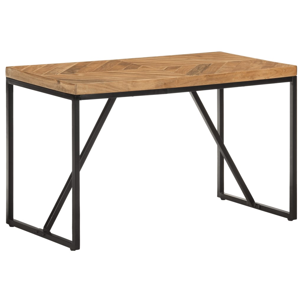 Tavolo da Pranzo 120x60x76 cm Legno Massello di Acacia e Mango | homemem39