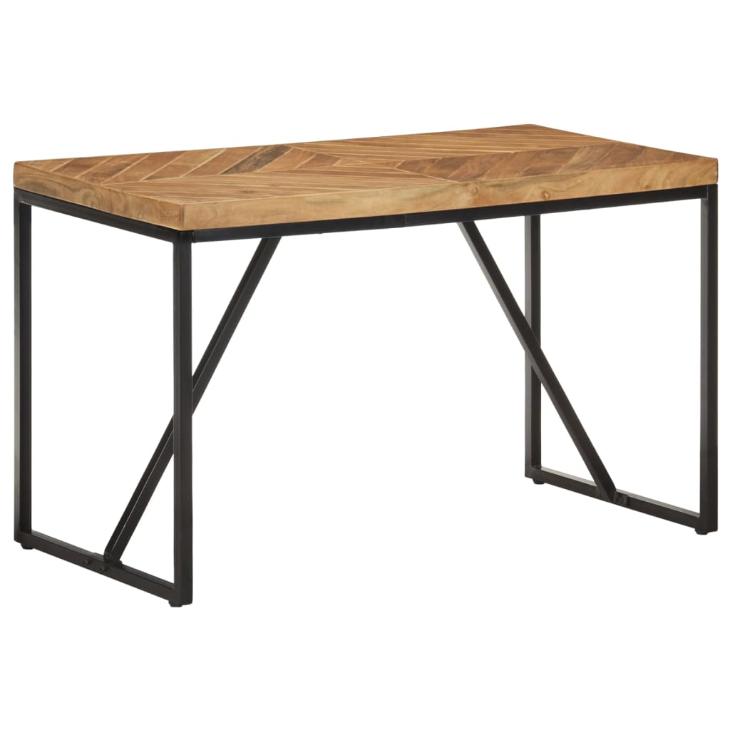 Tavolo da Pranzo 120x60x76 cm Legno Massello di Acacia e Mango | homemem39