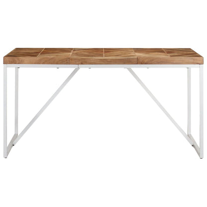 Tavolo da Pranzo 140x70x76 cm in Legno Massello Acacia e Mango | homemem39