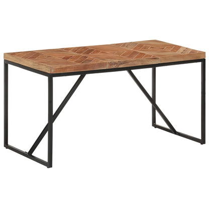 Tavolo da Pranzo 140x70x76 cm in Legno Massello Acacia e Mango | homemem39