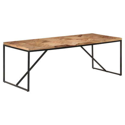 Tavolo da Pranzo 200x90x76 cm Legno Massello di Acacia e Mango | homemem39
