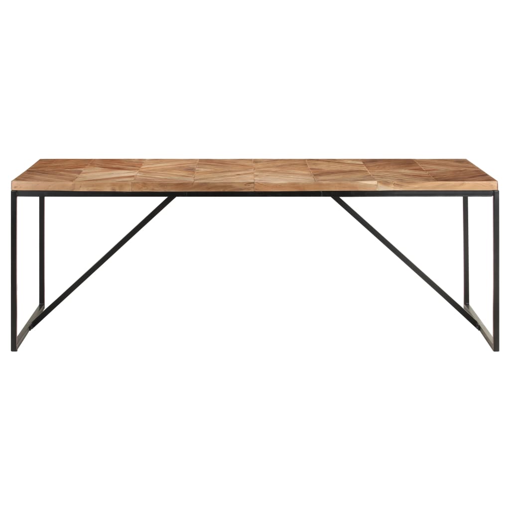 Tavolo da Pranzo 200x90x76 cm Legno Massello di Acacia e Mango | homemem39