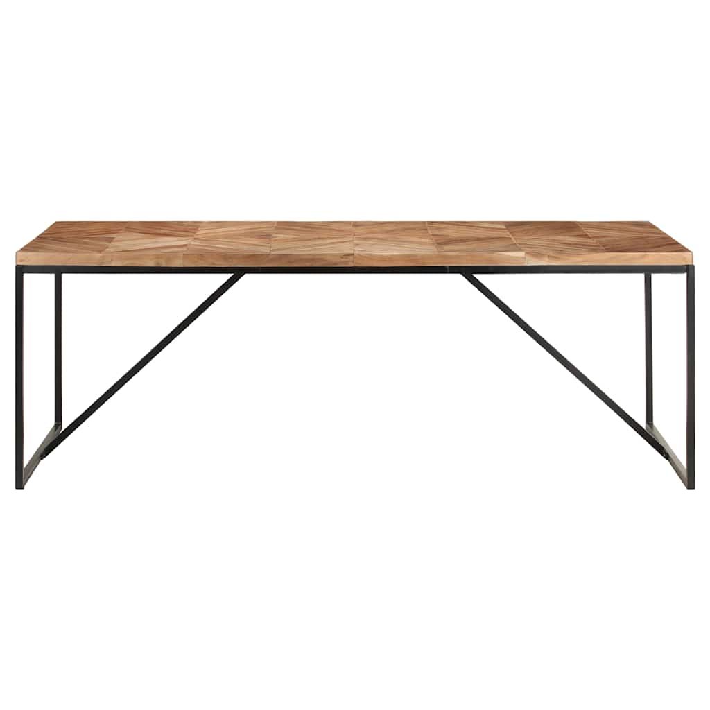 Tavolo da Pranzo Legno Massello di Acacia e Mango