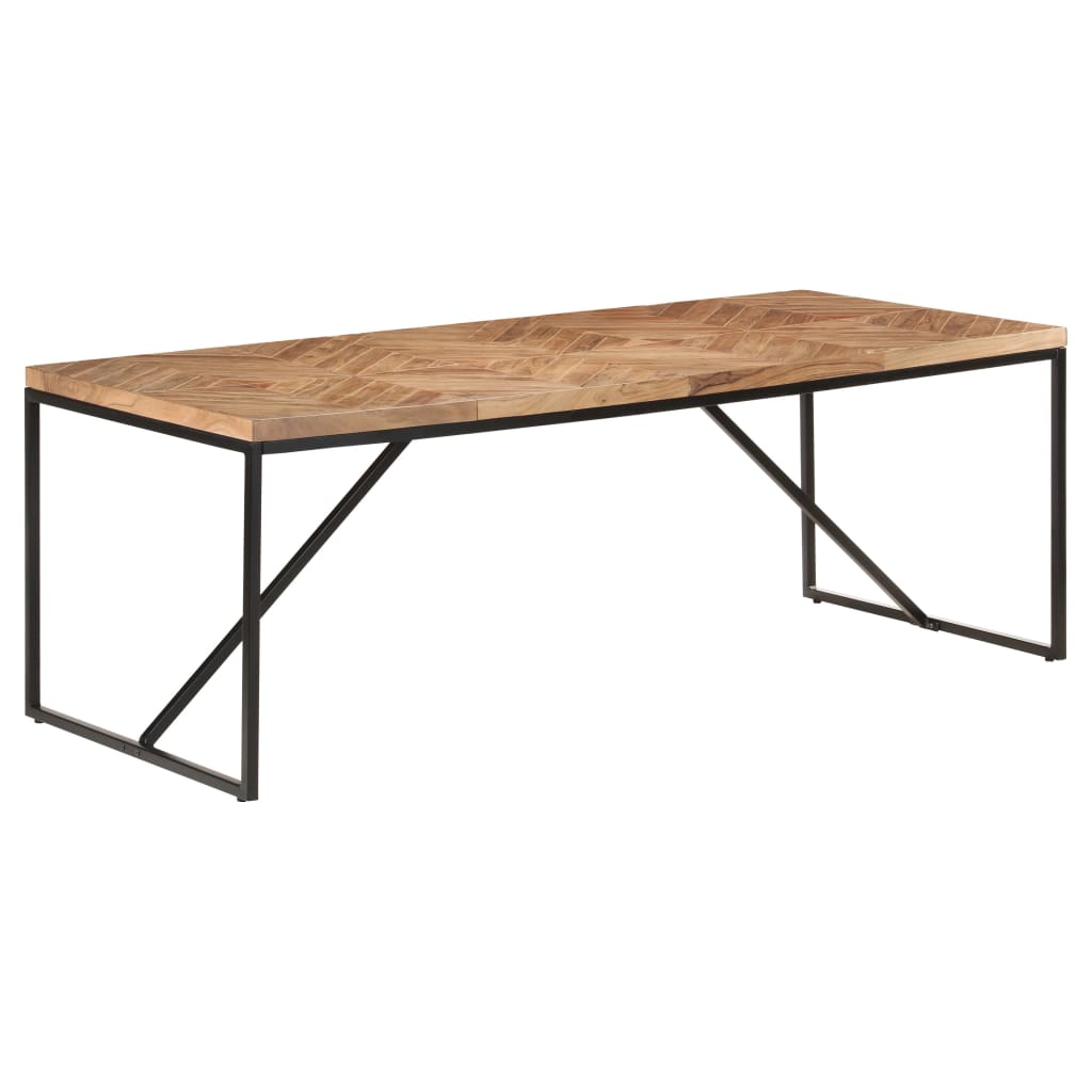 Tavolo da Pranzo 200x90x76 cm Legno Massello di Acacia e Mango | homemem39