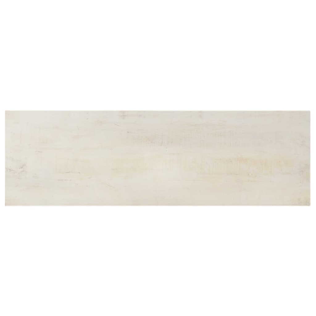 Tavolo Consolle Bianco 115x35x77 cm in Legno di Mango Grezzo | homemem39