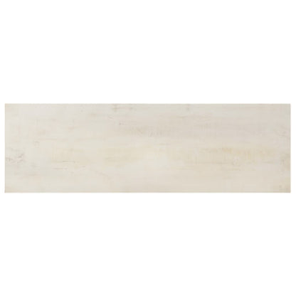 Tavolo Consolle Bianco 115x35x77 cm in Legno di Mango Grezzo | homemem39