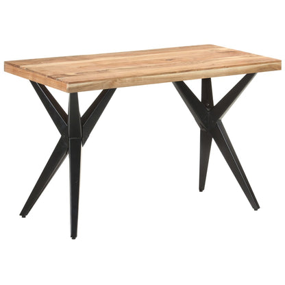 Tavolo da Pranzo 120x60x76 cm in Legno Massello di Acacia | homemem39