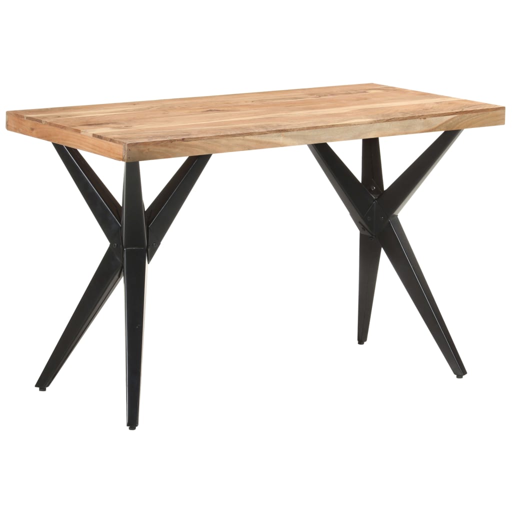 Tavolo da Pranzo 120x60x76 cm in Legno Massello di Acacia | homemem39