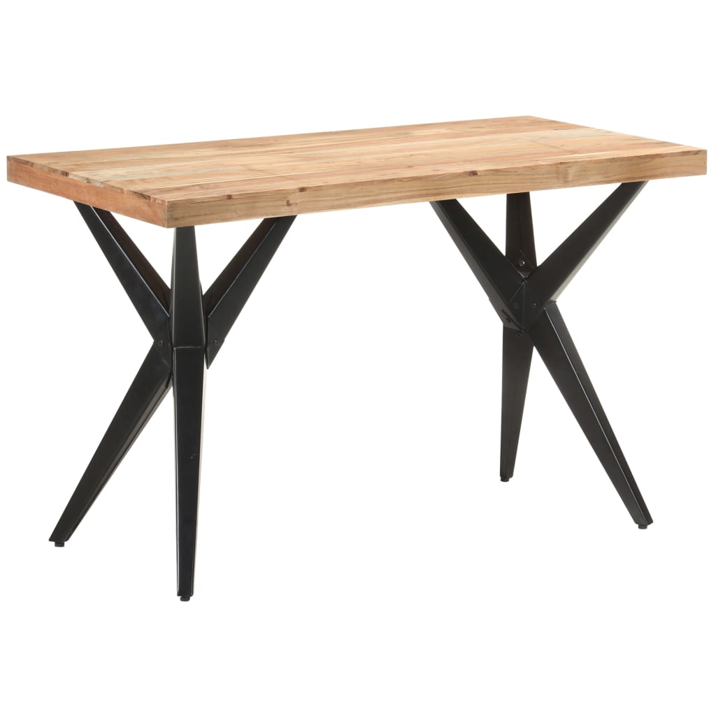 Tavolo da Pranzo 120x60x76 cm in Legno Massello di Acacia | homemem39