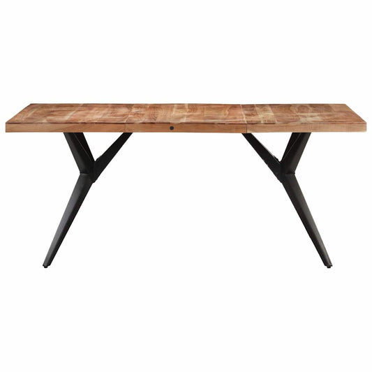 Tavolo da Pranzo 160x80x76 cm in Legno Massello di Acacia