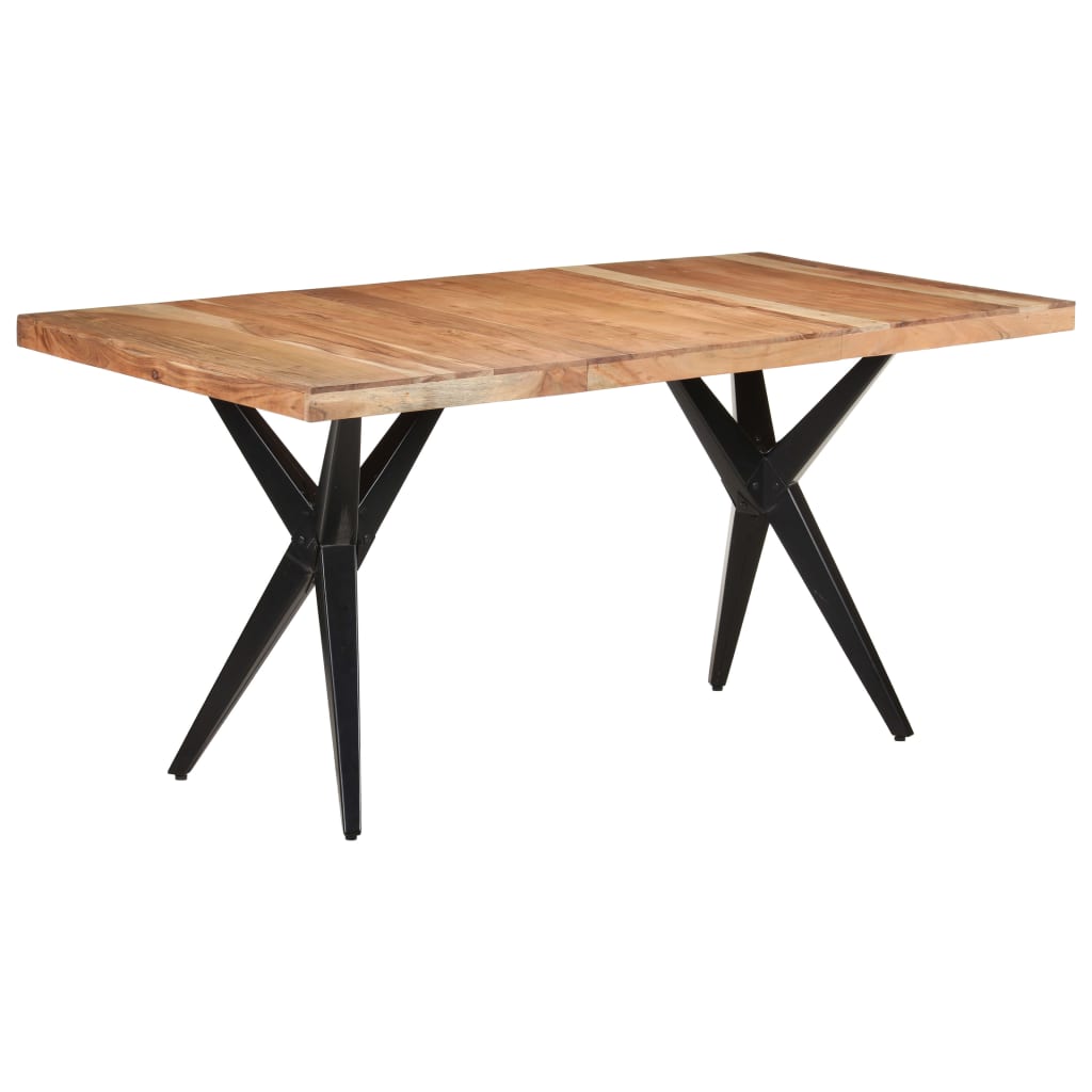 Tavolo da Pranzo 160x80x76 cm in Legno Massello di Acacia | homemem39