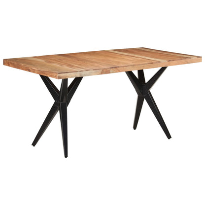 Tavolo da Pranzo 160x80x76 cm in Legno Massello di Acacia | homemem39