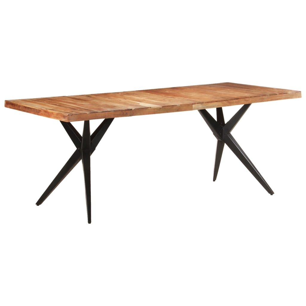 Tavolo da Pranzo 200x90x76 cm Legno Massello di Acacia | homemem39