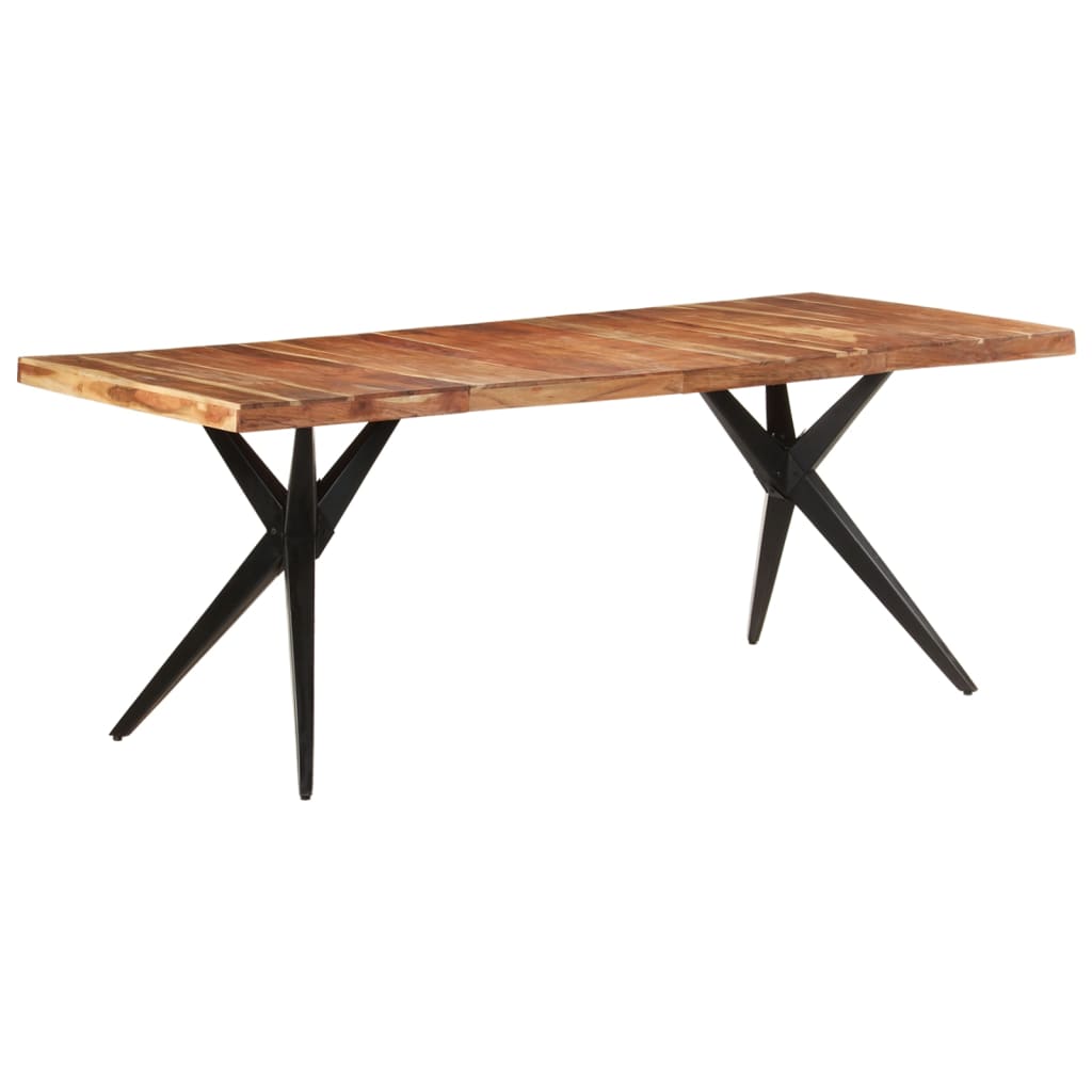 Tavolo da Pranzo 200x90x76 cm Legno Massello di Acacia | homemem39