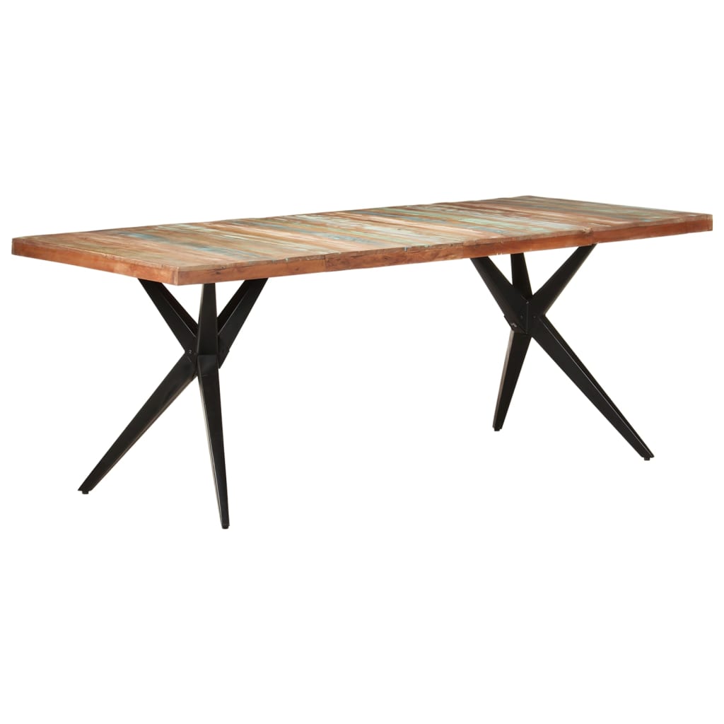 Tavolo da Pranzo 200x90x76 cm in Legno Massello di Recupero | homemem39